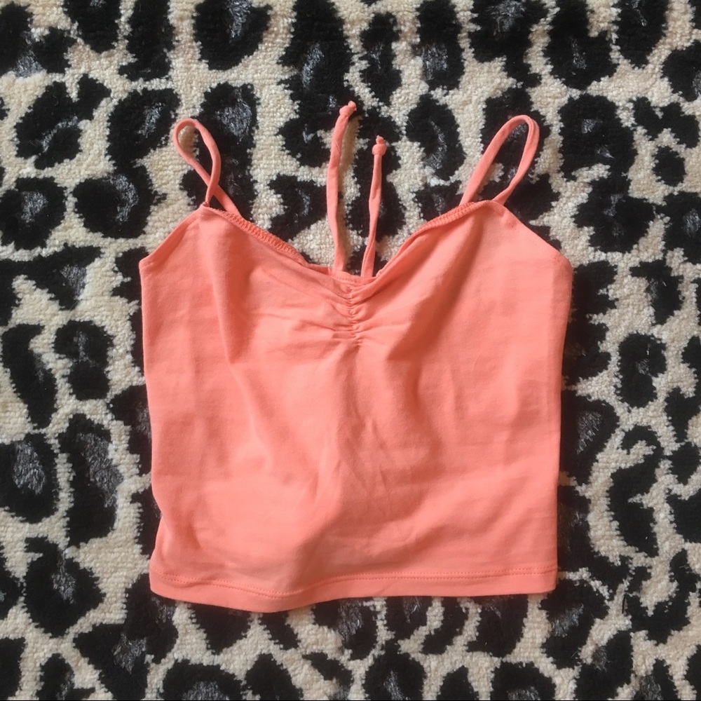 AA corset detail crop tank